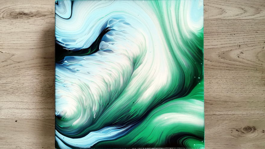 Split Cup Pour With Pearl White ~ Acrylic Pour Painting ~ Spin Art ~ Straight Pour Split Cup Pour With Pearl White ~ Acrylic Pour Painting ~ Spin Art ~ Straight Pour