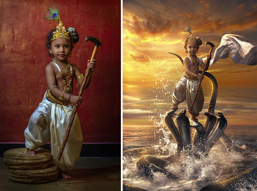 Artist-Edits-People-Photo-Mythological-Characters-Karan-Acharya