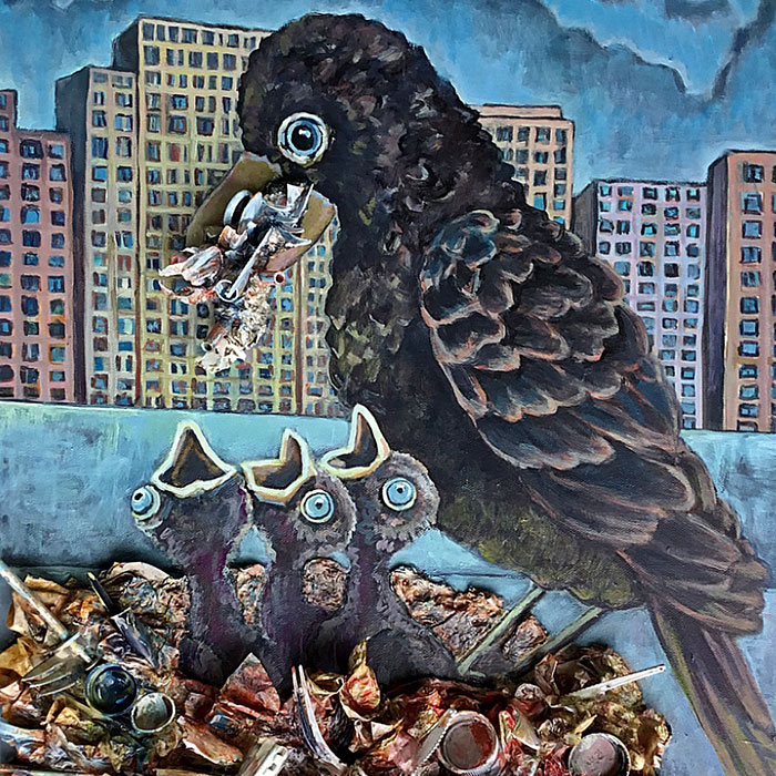 Here Are My 22 Assemblage Paintings That I Created To Bring Awareness To Plastic Waste