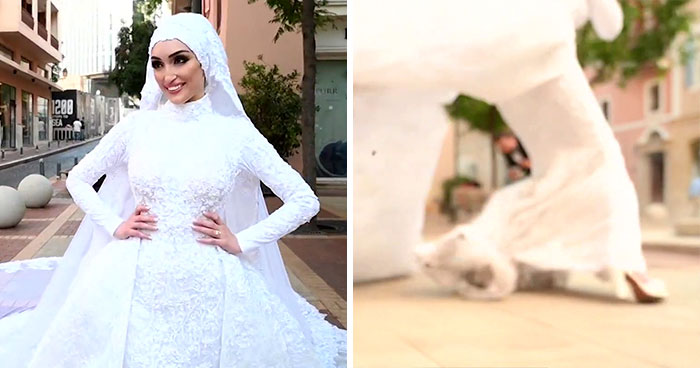 Photographer Captures The Exact Moment Of The Beirut Explosion In This Wedding Photoshoot