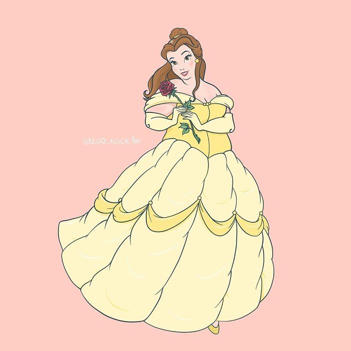 Esta artista reimagina a las princesas Disney como si fueran de talla grande, y desata un debate