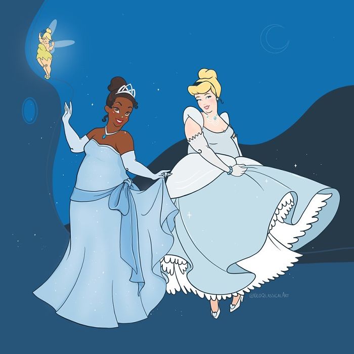 Artist Reimagines Disney Princesses As Being Plus-Size, Stirs Up A Heated Debate