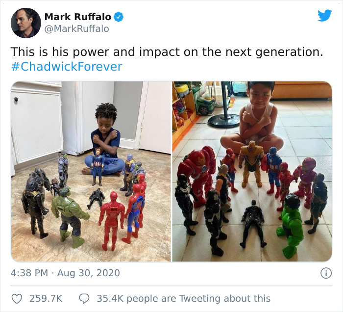 Black Panther Action Figure Doll Chadwick Boseman Tribute Statue PVC Model NEW 
