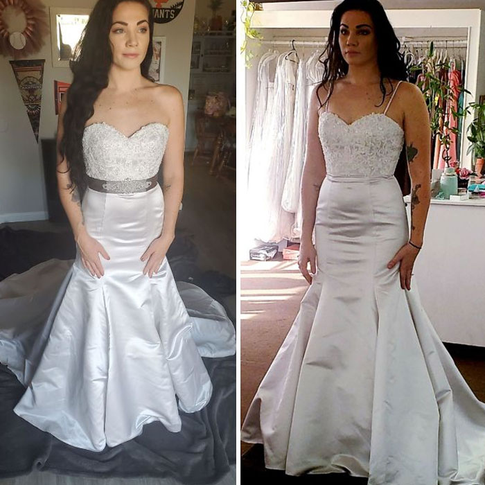 Update: Finished Alterations On $95 Lastminutebride Wedding Dress