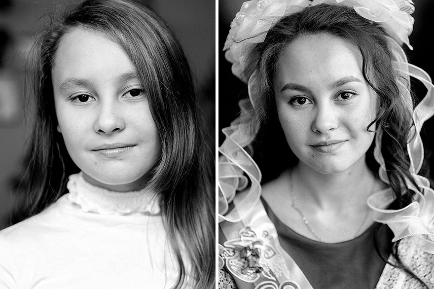 9 Pics Of The Same People 6.5 Years Apart Show How Fast Children Grow