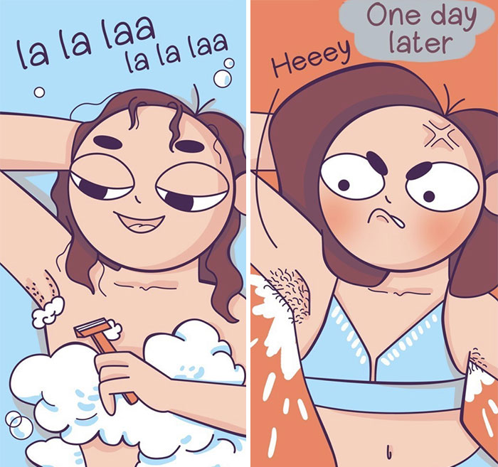 My 30 Comics About Ironic And Funny Situations Girls Live Through During Summer