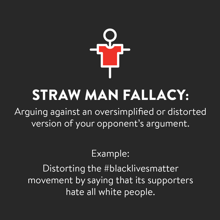 Woman Shows Examples Of 5 Common Logical Fallacies Being Used Against The Black Lives Matter Movement