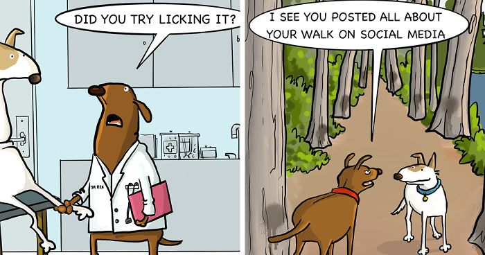 I Illustrate The Life And Secret Thoughts Of Dogs (18 Comics) | Bored Panda