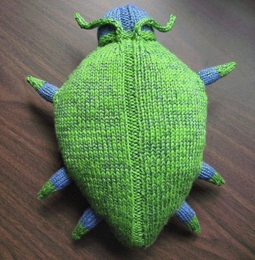 Knit A Sparkle Beetle ... This Little Bugger Is C-U-T-E!