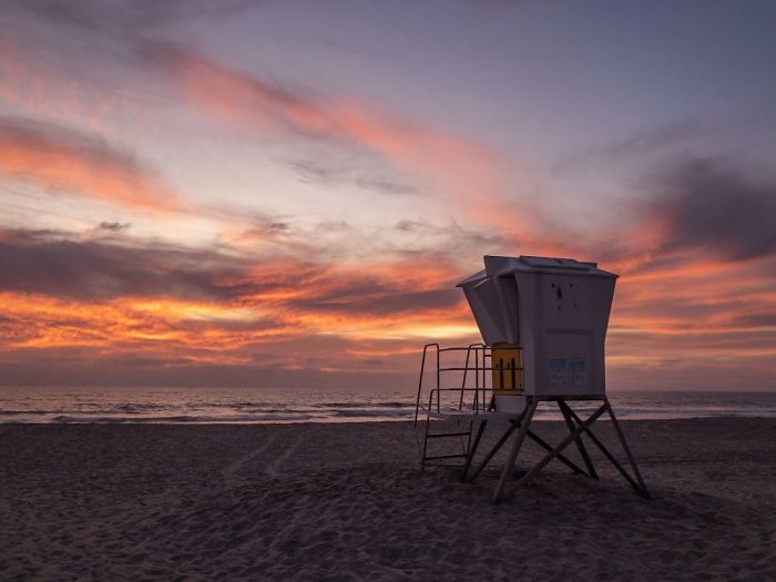 Sunset: Third Place, 'Tower 11', Pacific Beach, California By Bill Marson