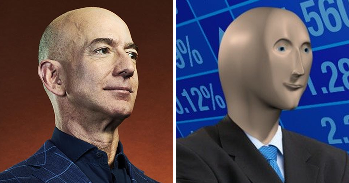 17 Memes That Emerged After People Discovered How Similar Jeff Bezos And Stonks Man Look