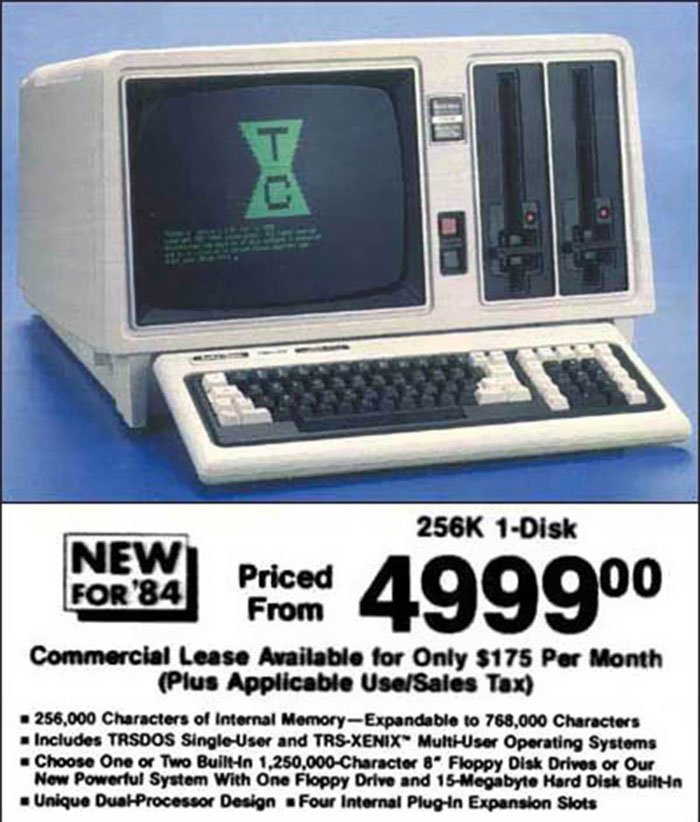 1984 PC Computer Unit: $5,000