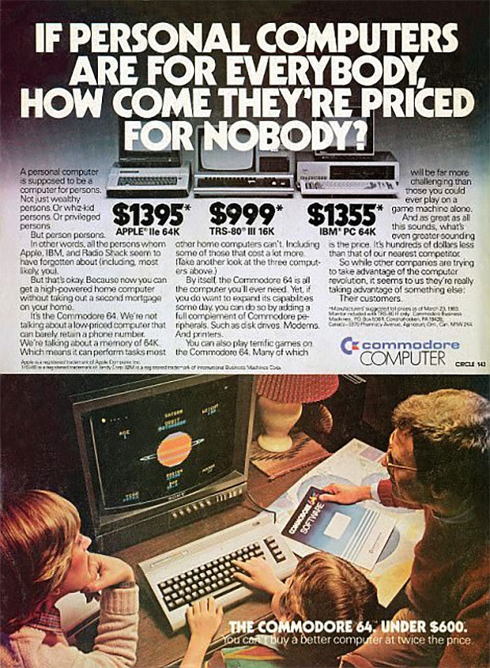 The Commodore 64: $600
