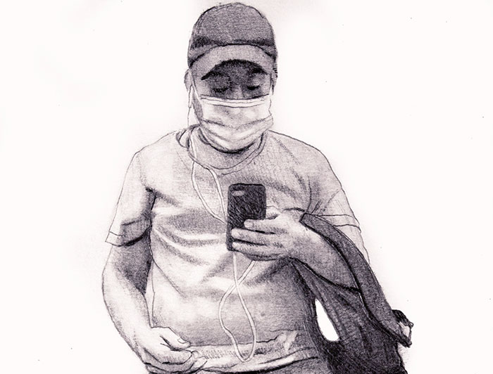 New Yorker Draws Sketches Of Masked Strangers On The Subway, Captures The Spirit Of The Times