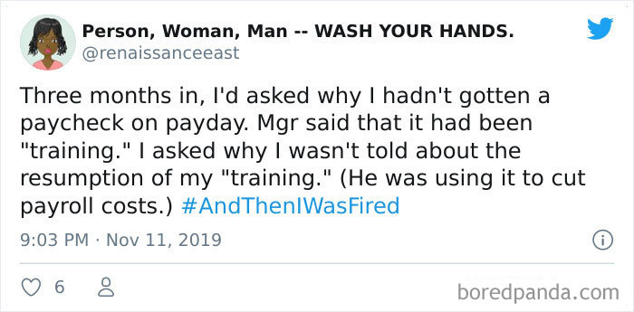 And Then I Was Fired Hashtag