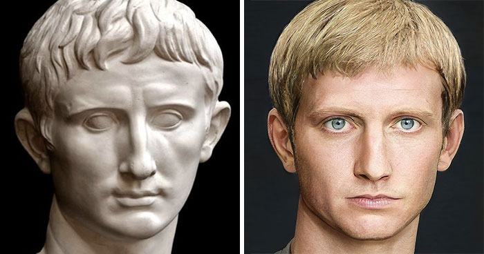 Artist Shows How Roman Emperors Looked In Real Life By Using Facial Reconstruction, AI, And Photoshop