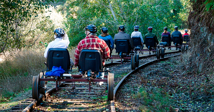 You Can Pedal Through California’s Redwood Forest On A Railbike, And The Trip Looks Absolutely Stunning