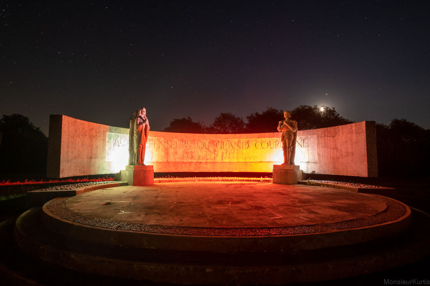 Sentinels Of The East - French Wwi And Wwii Monuments By Night