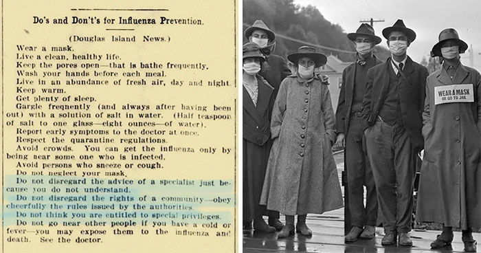 People Are Sharing “Do’s And Don’t’s” From 1918-1920 During The Spanish Flu, It Shows How History Repeats Itself