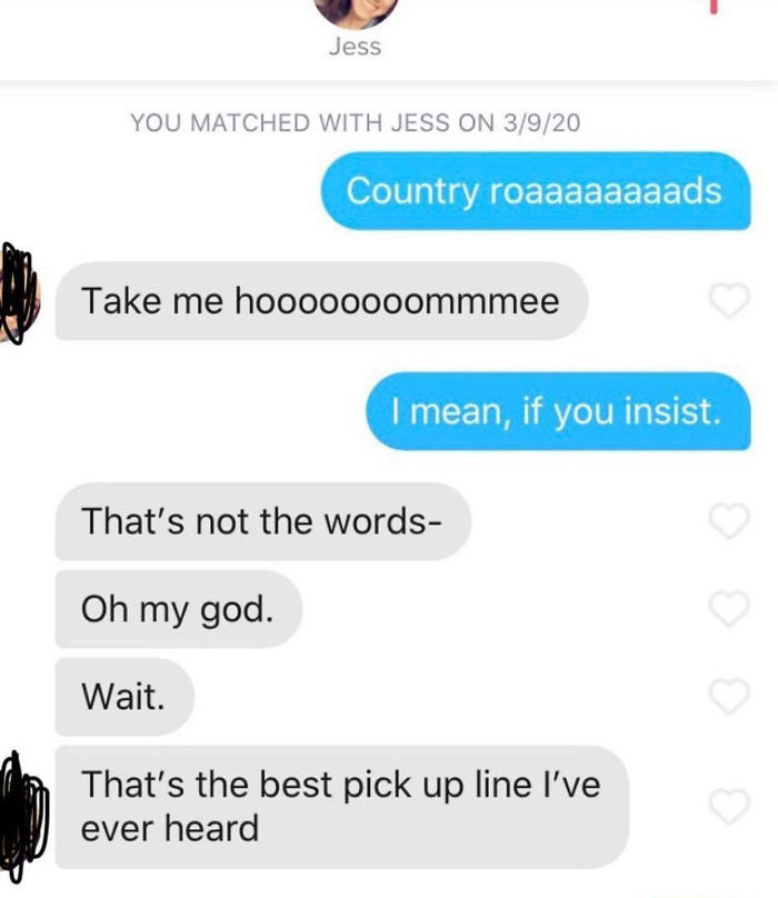 Tinder opening lines