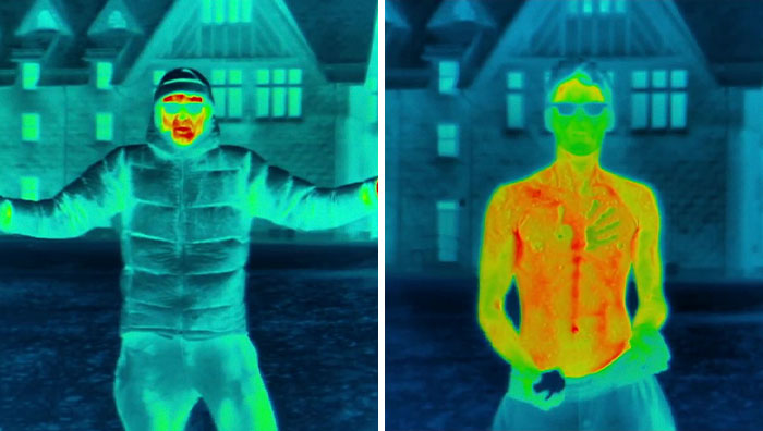 People Are Fascinated By This Video Showing Human Body Losing Its Heat When Exposed To The Blistering Cold Conditions