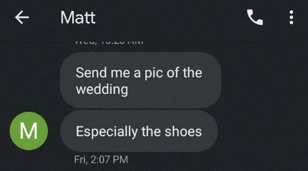 Guy Lends His Friend These Wedding-Appropriate Shoes, Hilarity Ensues