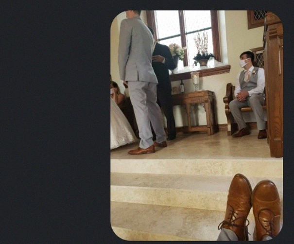 Este hombre le dejó a su amigo unos zapatos para una boda, y los usó para gastarle una broma