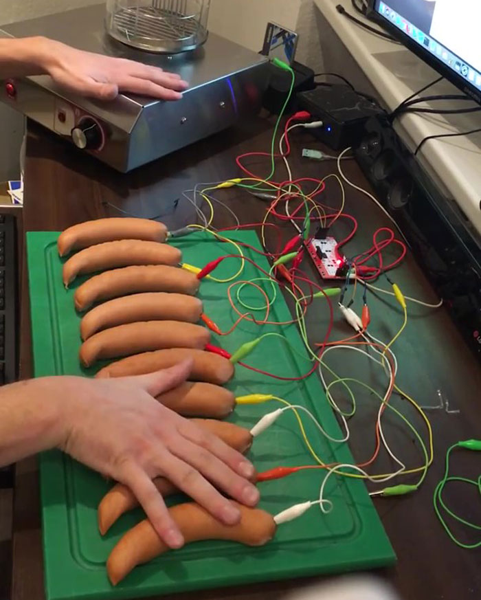 German Hacker Transforms Sausages Into A Working Piano