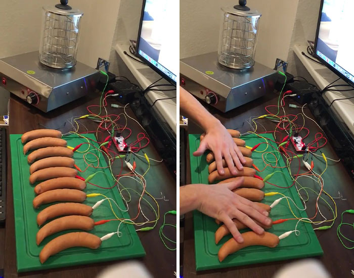 German Hacker Transforms Sausages Into A Working Piano