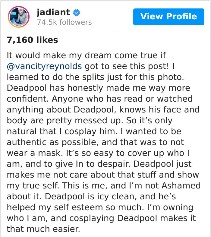 Ryan Reynolds' Wholesome Reply To This Pic Of A Burn Victim Cosplaying Deadpool Goes Viral