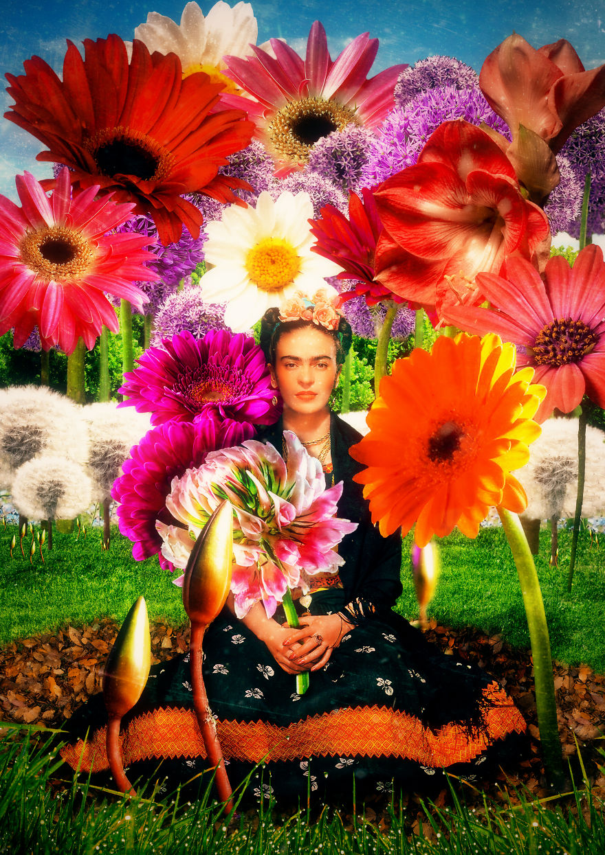 Frida Kahlo's Flower Garden
- Photo Art By Zouan Kourtis
