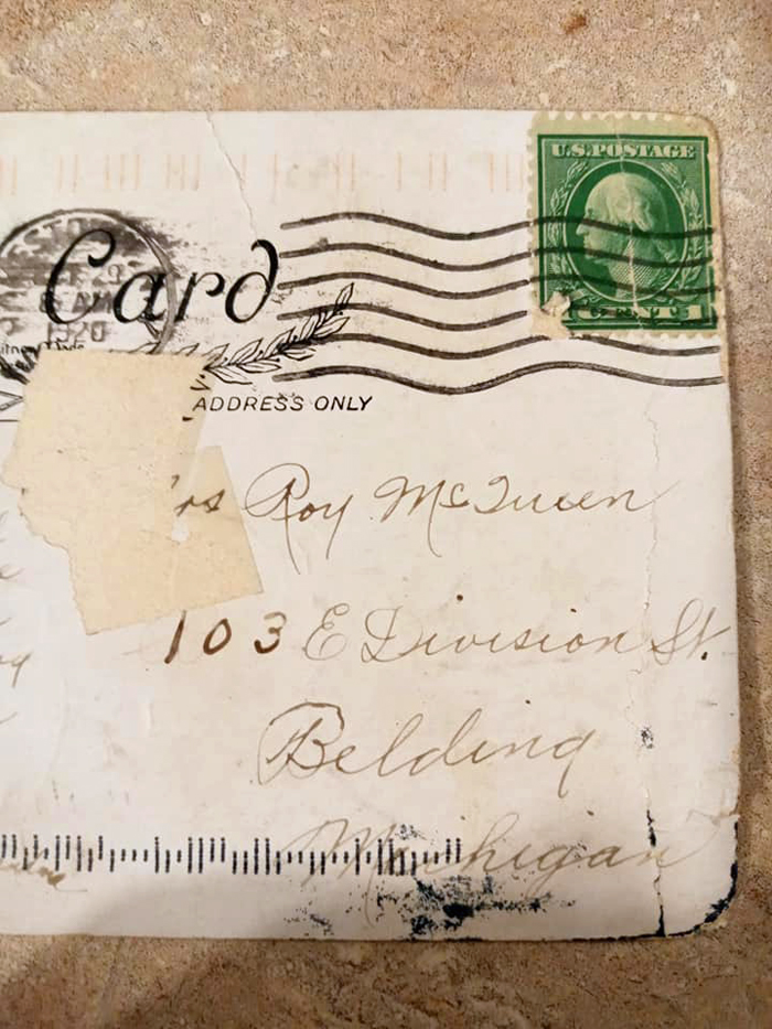 Michigan Resident Receives A Postcard That Was Sent 100 Years Ago