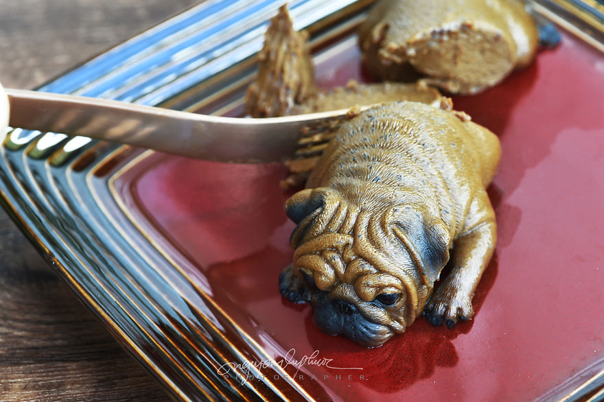 For Mid-Autumn Festival, We Made These Puppy Cakes For Our Daughter Instead Of Traditional Ones