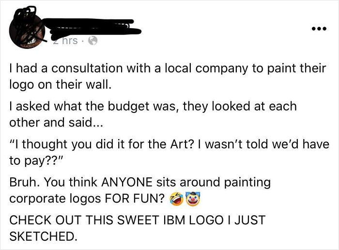 I Follow A Professional Painter Who Is Dealing With Some Corporate Choosing Beggars