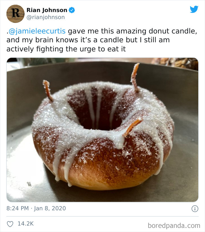 Rian Johnson's Forbidden Donut Candle