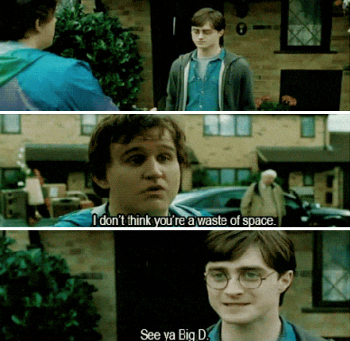 Dudley Tells Harry Potter He's Not A Waste Of Space (Deathly Hallows)