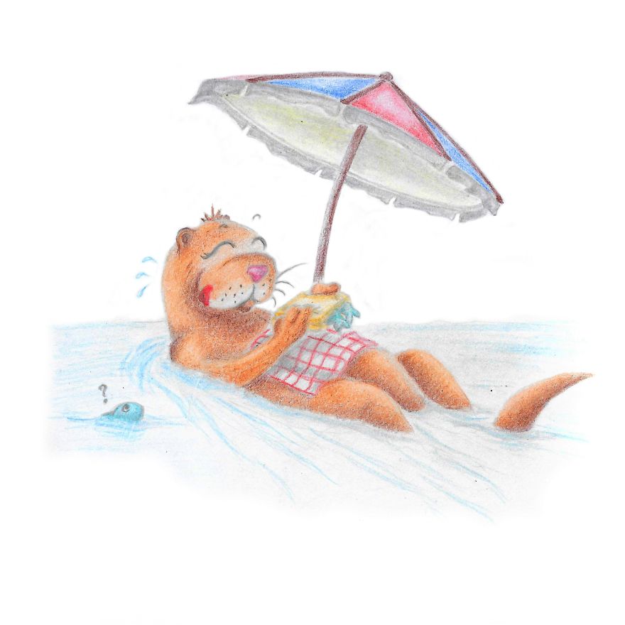 I Challenged Myself To Draw Funny Animal Cartoons With A Summer Vibe And Here Is The Result...