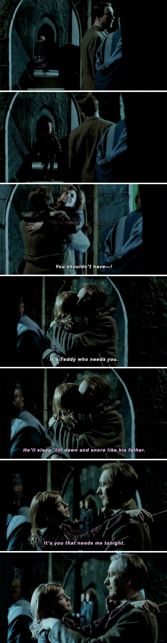 Tonks And Lupin Embrace (Deathly Hallows)