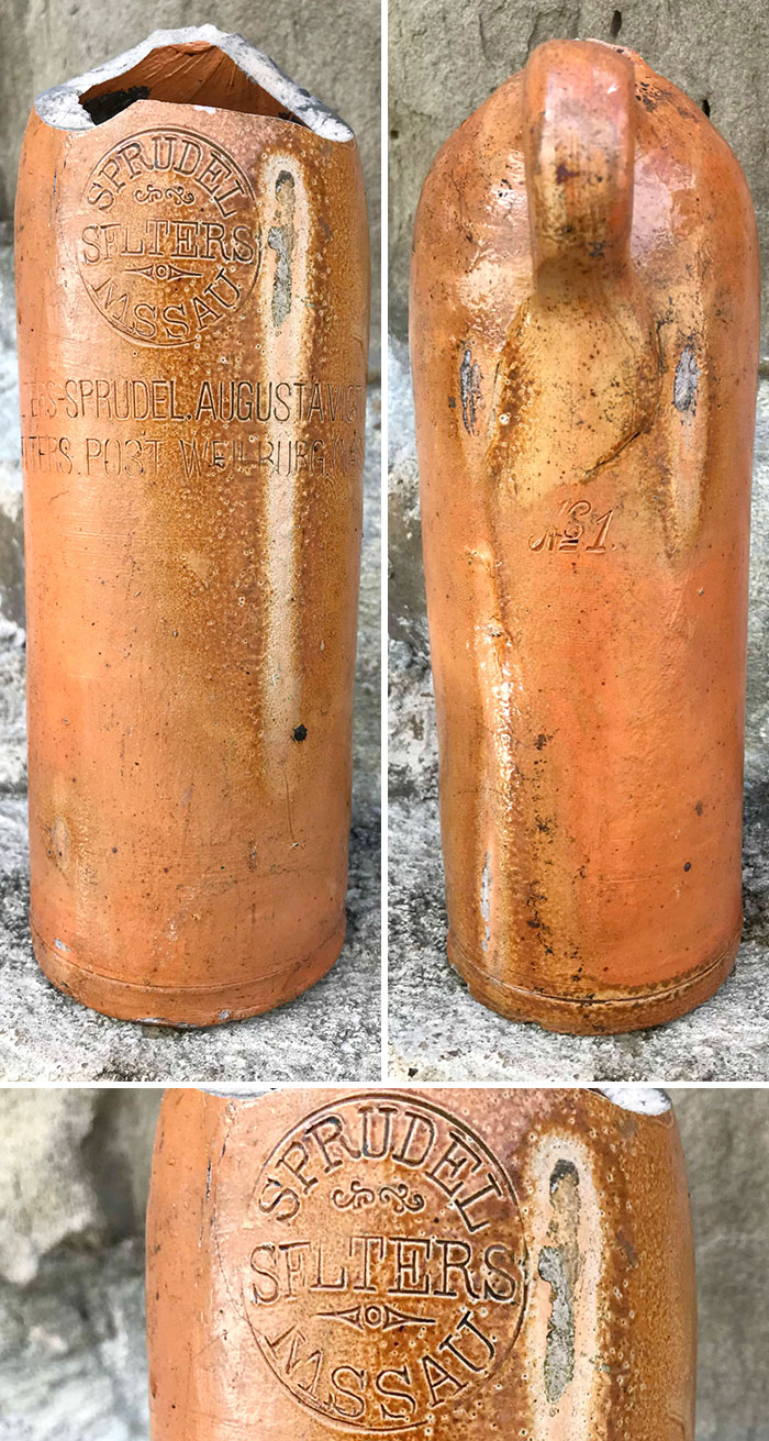 German Company Oberselters Mineral Water Bottle From 1860s