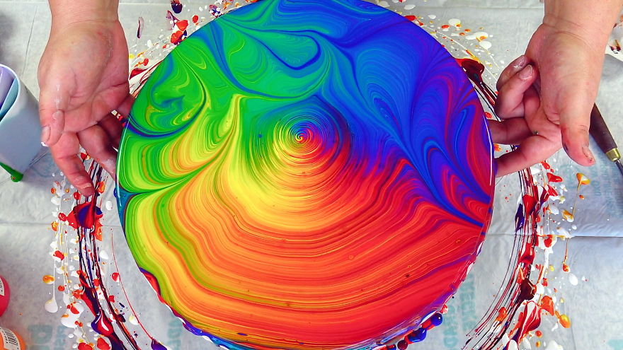 Wrecked Rainbow ~ Rainbow Week ~ Split Cup Pour ~ Acrylic Pour Painting Wrecked Rainbow ~ Rainbow Week ~ Split Cup Pour ~ Acrylic Pour Painting