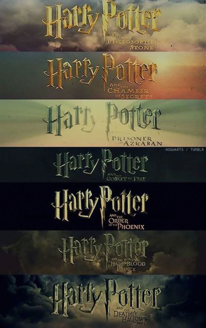 En las películas de Harry Potter, todos los títulos incluyen el nombre de Harry Potter, lo que indica sutilmente que Harry Potter es el protagonista en todas