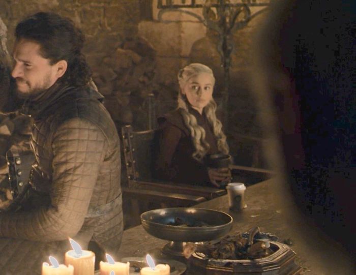In Game Of Thrones, S8e4, You Can Clearly See A Starbucks Cup In One Scene. This Is A Subtle Nod To How The Show Runners Literally Don’t Give A Fu*k Anymore