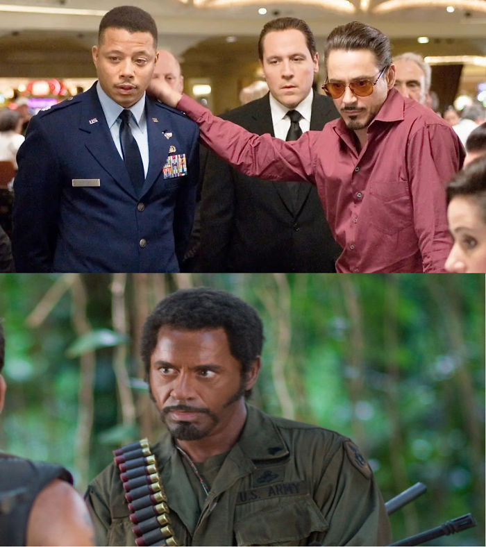 When Terrence Howard Left, Marvel Wanted Robert Downey Jr. To Take Over The James Rhodes Role Based On His Performance In Tropic Thunder (2008). However, He Was Already Playing As Iron Man.