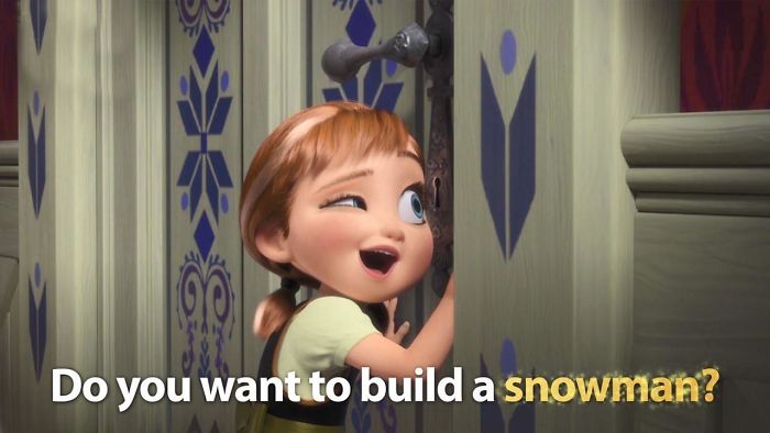 In Frozen (2013) You Can See A Clear Example Of Anna Trying To Coax Elsa Out Of Quarantine. But Elsa Understands The Importance Of Staying In. Be Like Elsa