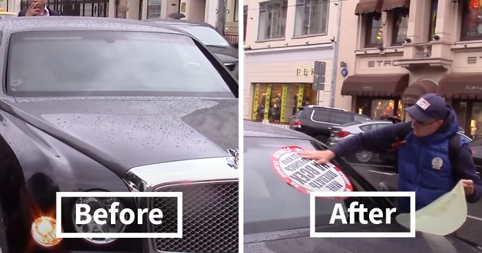 ‘Stop A Douchebag’ Movement Plasters Huge Stickers On Cars To Stop Arrogant Traffic Rule Violators