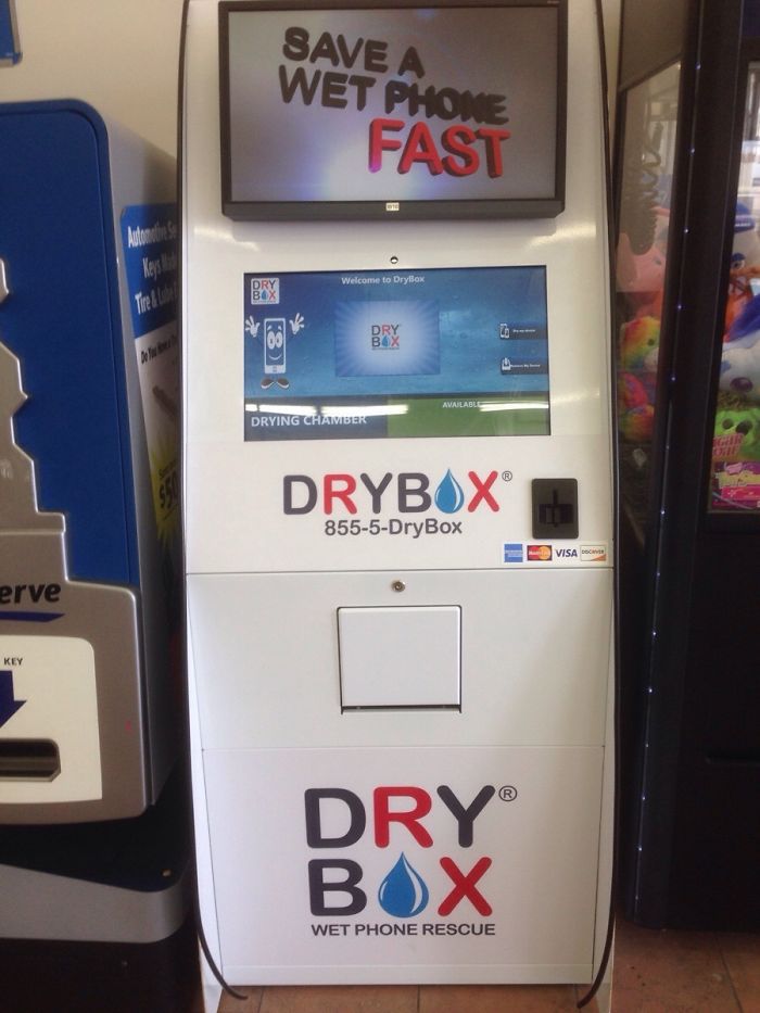 A Grocery Store In My Town Has A Machine You Can Put Your Wet Phone In To Save It
