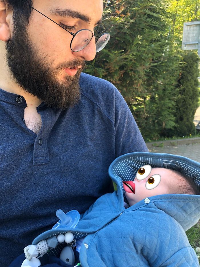 My Wife Doesn’t Want Our Newborn Son’s Face Posted On Social Media, So She Asked Me To Censor Over It. Needless To Say, I Won’t Be Asked To Do That Again