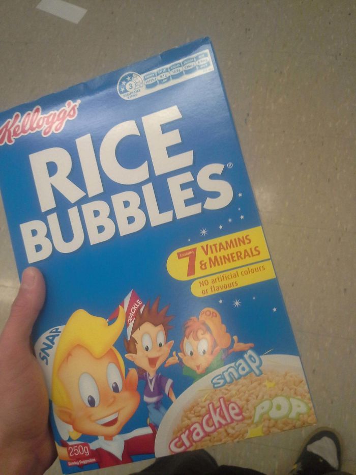 In New Zealand, Rice Krispies Are Called Rice Bubbles