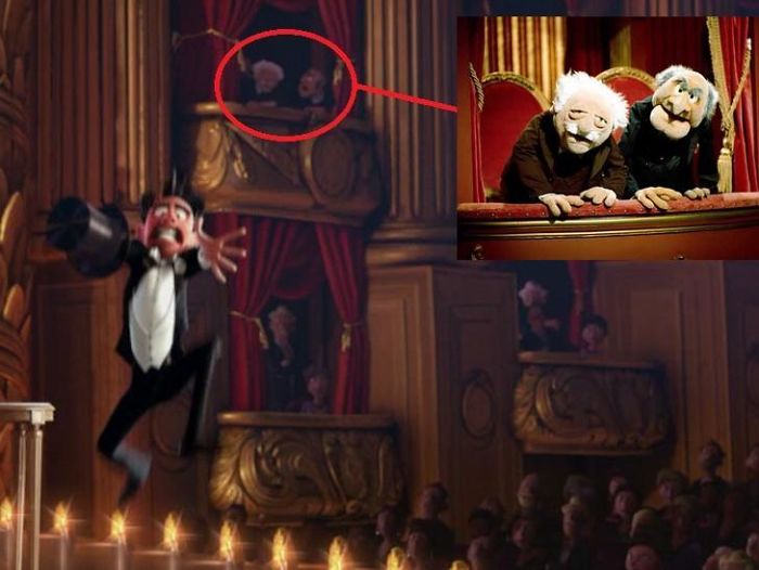 In The Pixar Short Film Presto (2008), Heckling Muppet Duo Statler And Waldorf Can Be Spotted In The Balcony