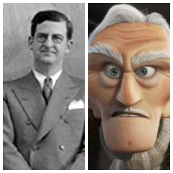 Charles Muntz, The Villain In Pixar’s “Up,” Is Named After Real Life Disney Villain Charles Mintz, Who Stole Walt Disney’s First Creation, Oswald The Lucky Rabbit